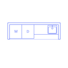 Layouts Laundry Rooms Laundry Closet Four Unit Contour Svg Vector, Free Vectors File